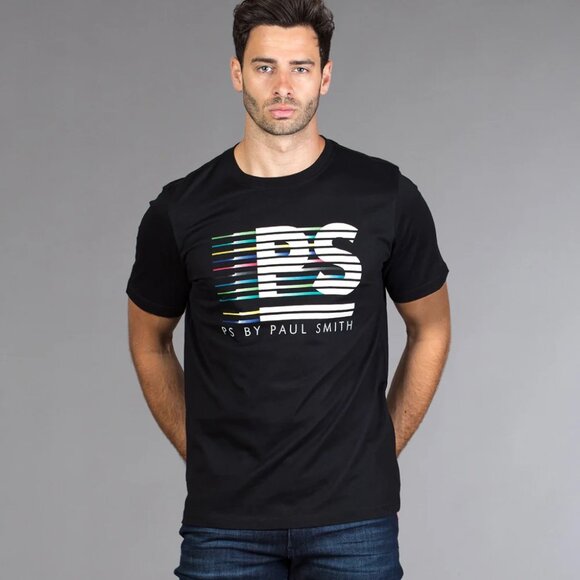 Paul Smith Racing Logo Tee Size M 100% Cotton Ribbed Crewneck  Short Sleeve - Picture 1 of 13